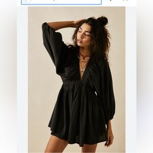 Free People Black Mini Dress